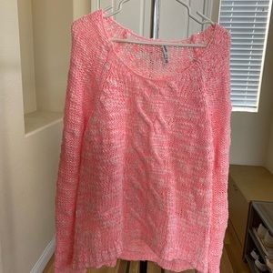 Aeropostale pink sweater size large